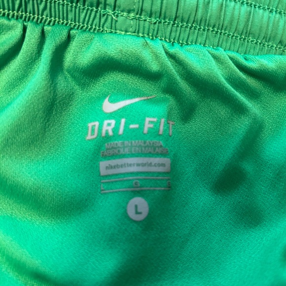 Nike Dri-Fit shorts pink and green size large - Picture 3 of 3